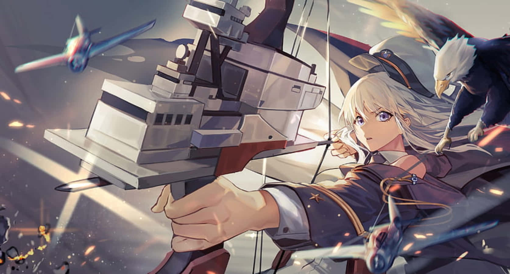 100+] Azur Lane Enterprise Wallpapers | Wallpapers.com