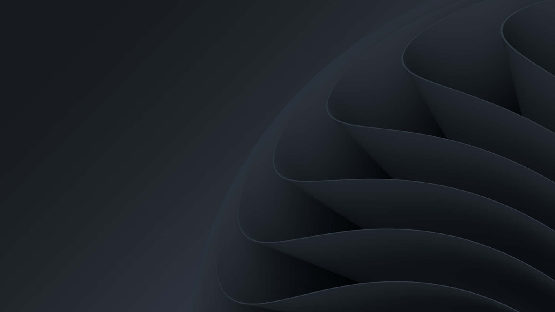 Black Abstract Background With A Spiral Shape