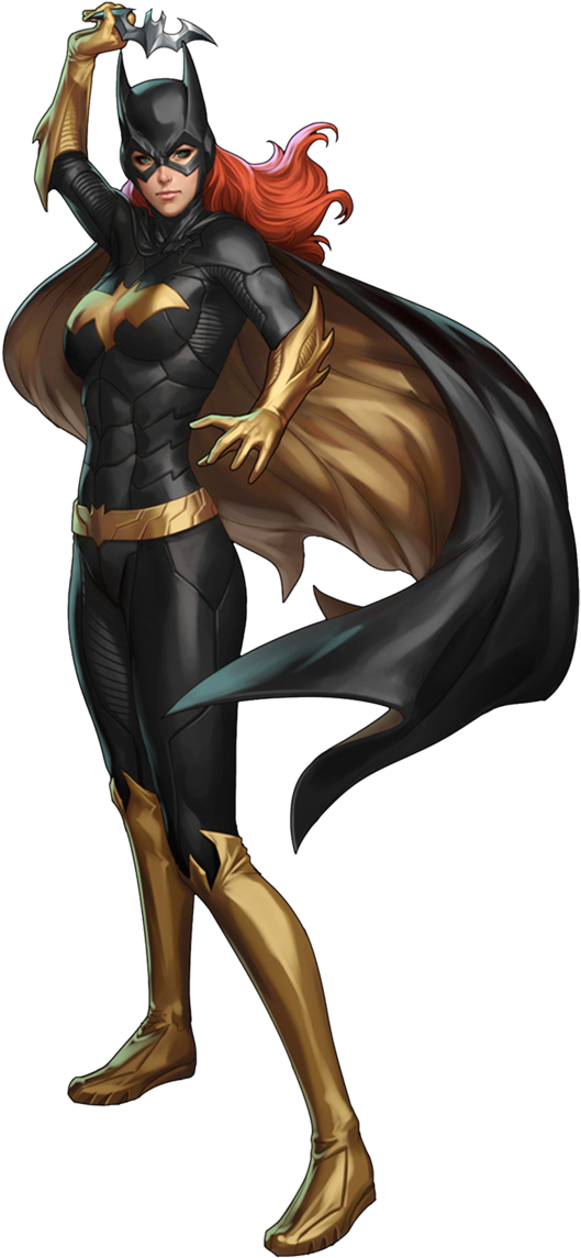 Dynamic Batgirl Pose PNG