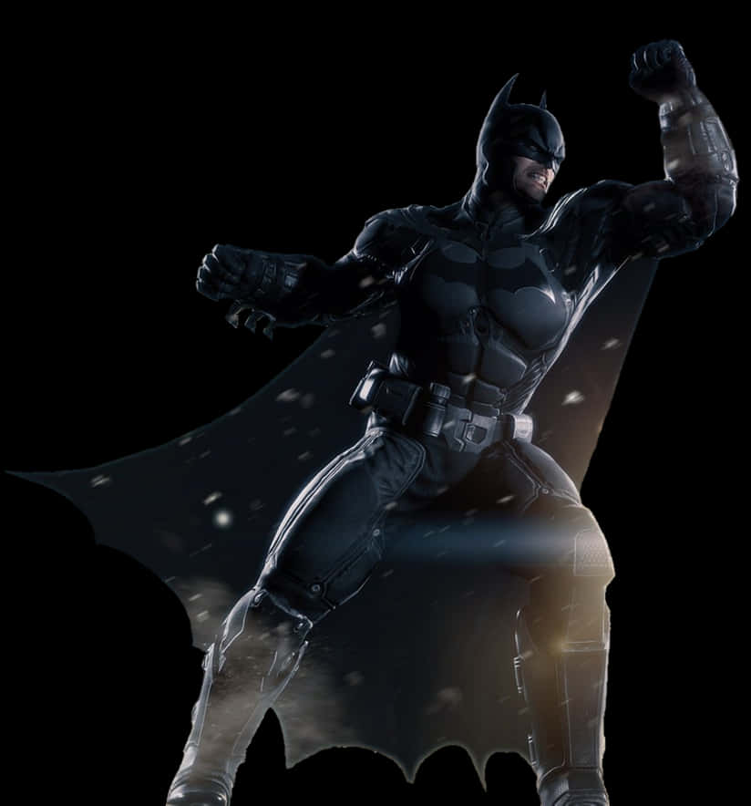 Dynamic Batman Pose PNG