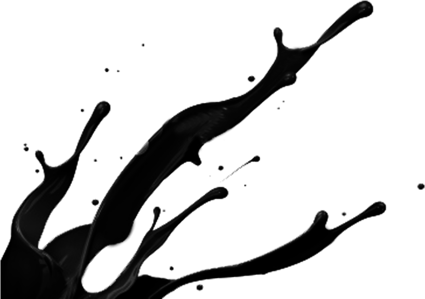 Dynamic Black Splash PNG