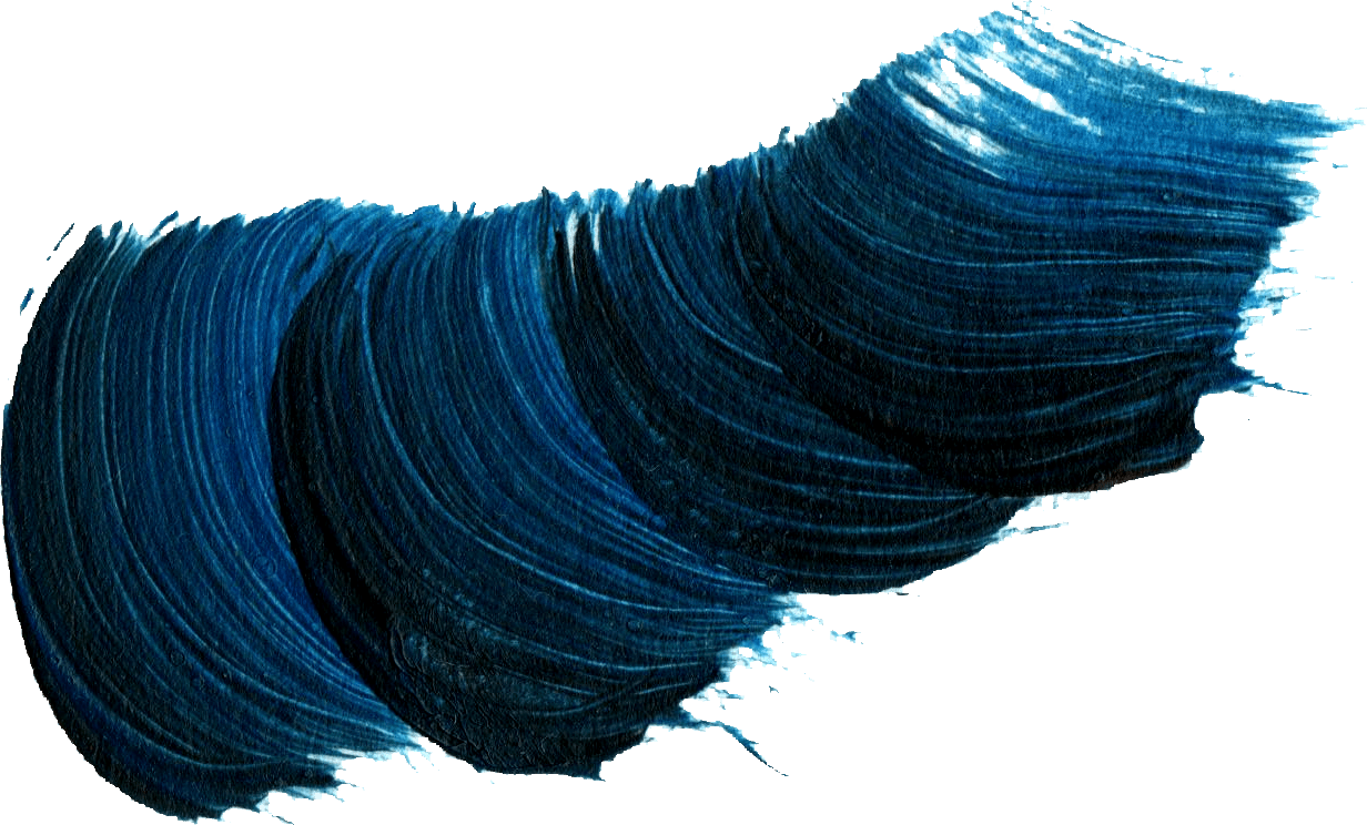 Dynamic Blue Paint Stroke Texture PNG