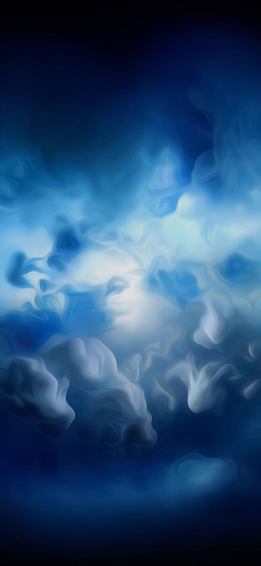 Dynamic Blue Smoke Clouds Wallpaper