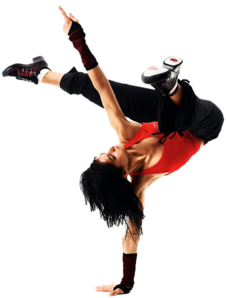 Dynamic Breakdancer Freeze Pose PNG