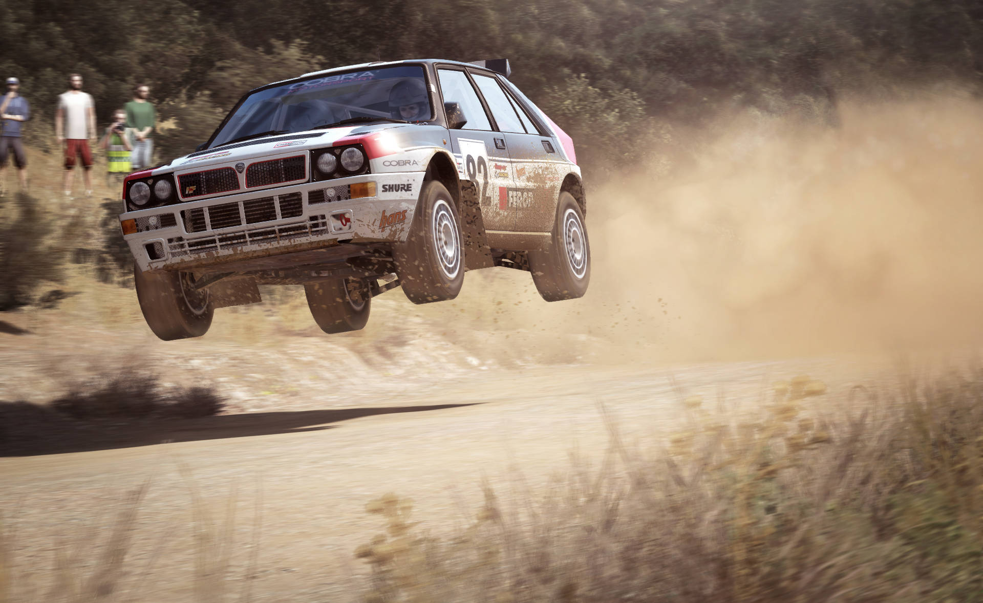 Dynamic Car Drifting On Muddy Track In Dirt Rally Race Wallpaper
