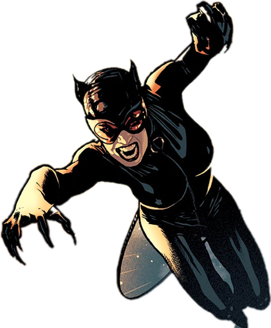 Dynamic Catwoman Action Pose PNG