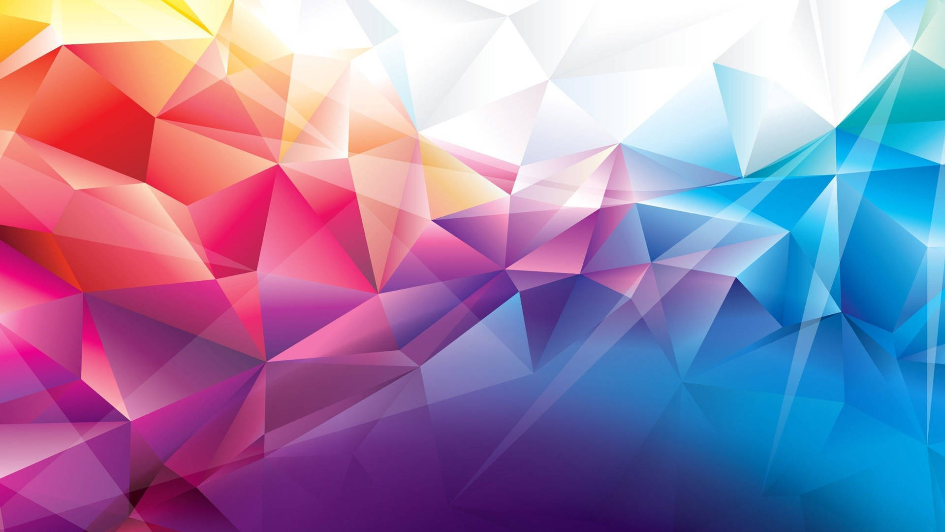 Dynamic Colorful Low Poly Pattern Picture
