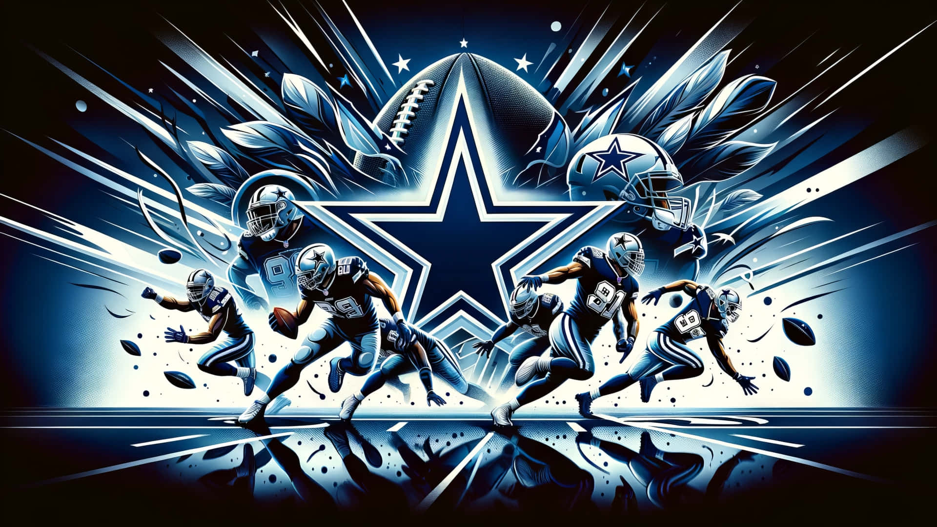 Dynamic Dallas Cowboys Artwork Wallpaper