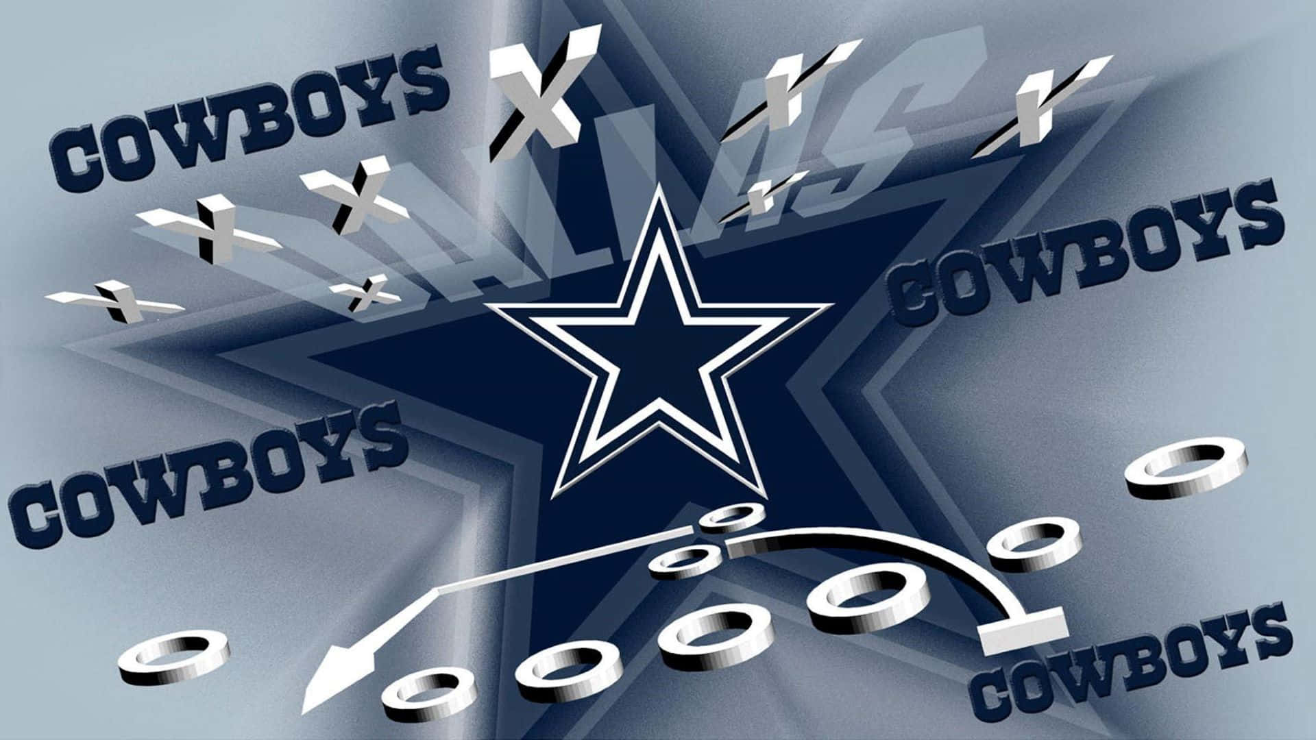 Dynamic Dallas Cowboys Logo Design Wallpaper