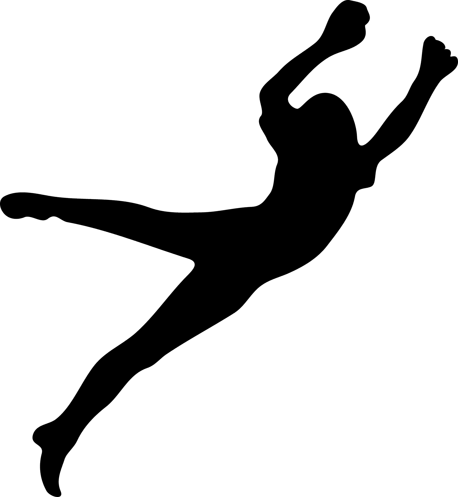 Dynamic Dance Move Silhouette PNG