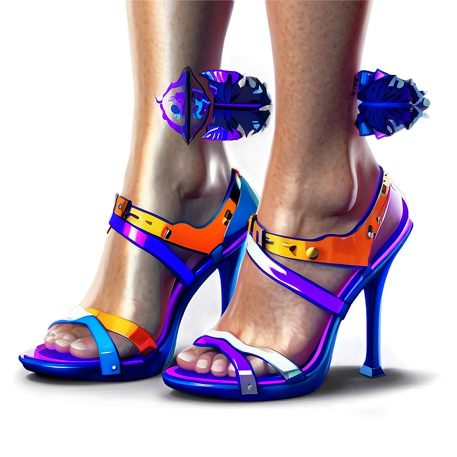 Dynamic Duo-tone Heels Png Cej PNG