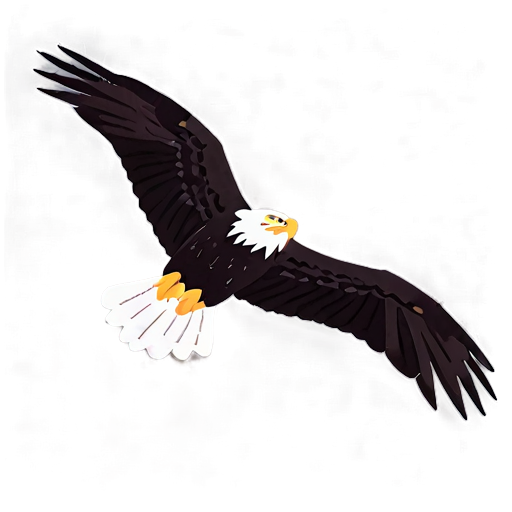 Dynamic Eagle In Attack Mode Png B PNG