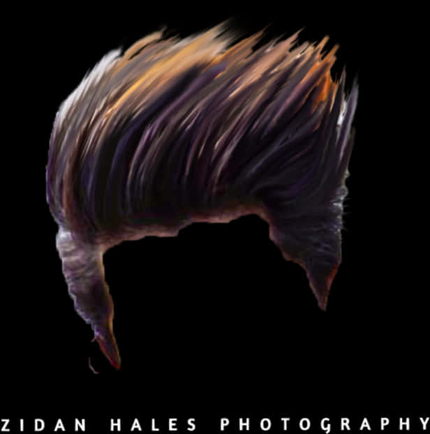 Dynamic Flame Hairstyle PNG