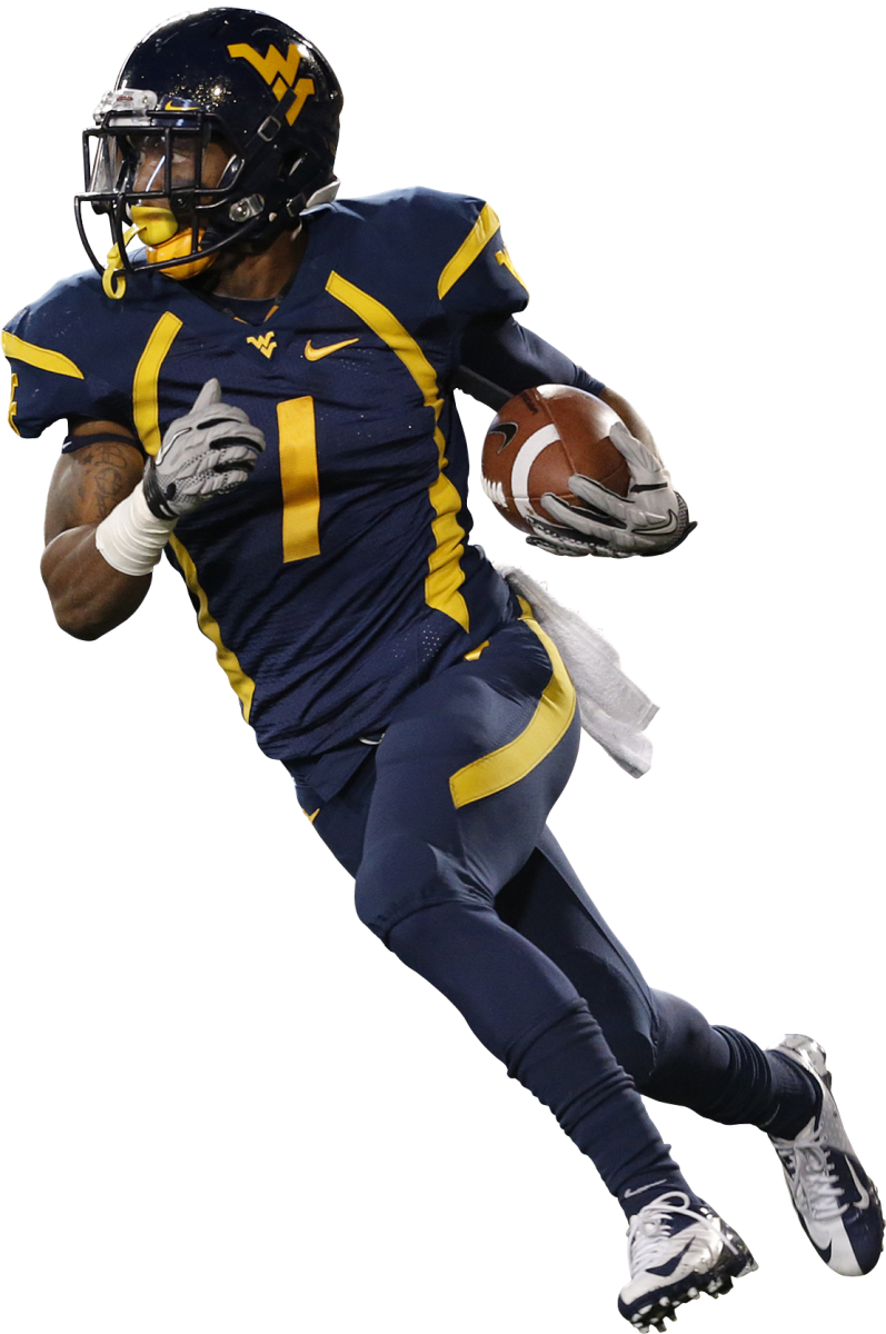 Dynamic Football Player Action Pose PNG