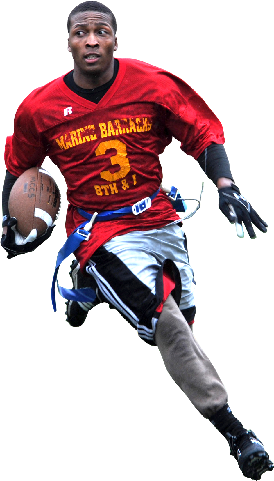 Dynamic Football Player Action Shot PNG