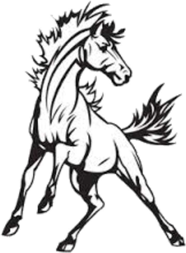 Dynamic Horse Logo Design PNG