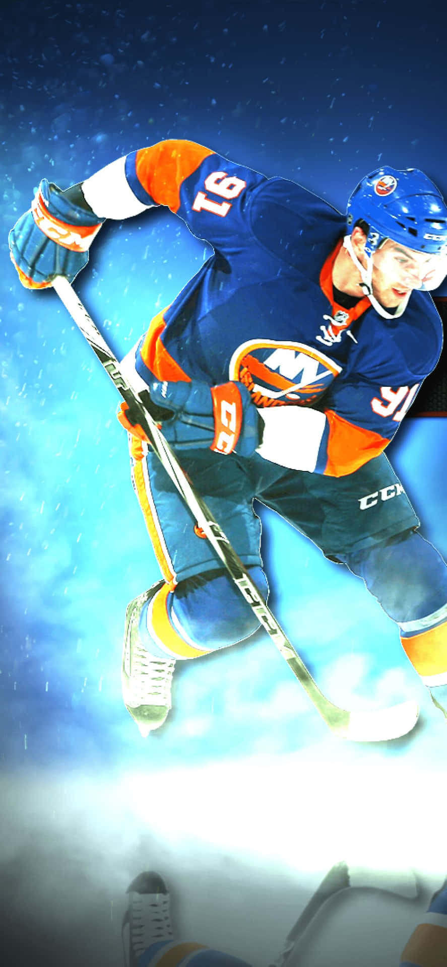 Dynamic_ Ice_ Hockey_ Player_ Action Wallpaper