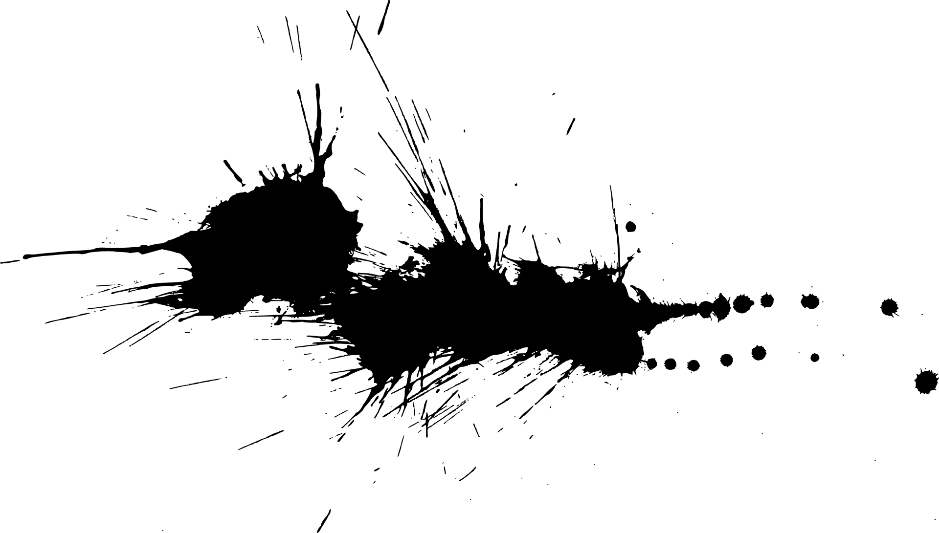 Dynamic Ink Splatter Texture PNG