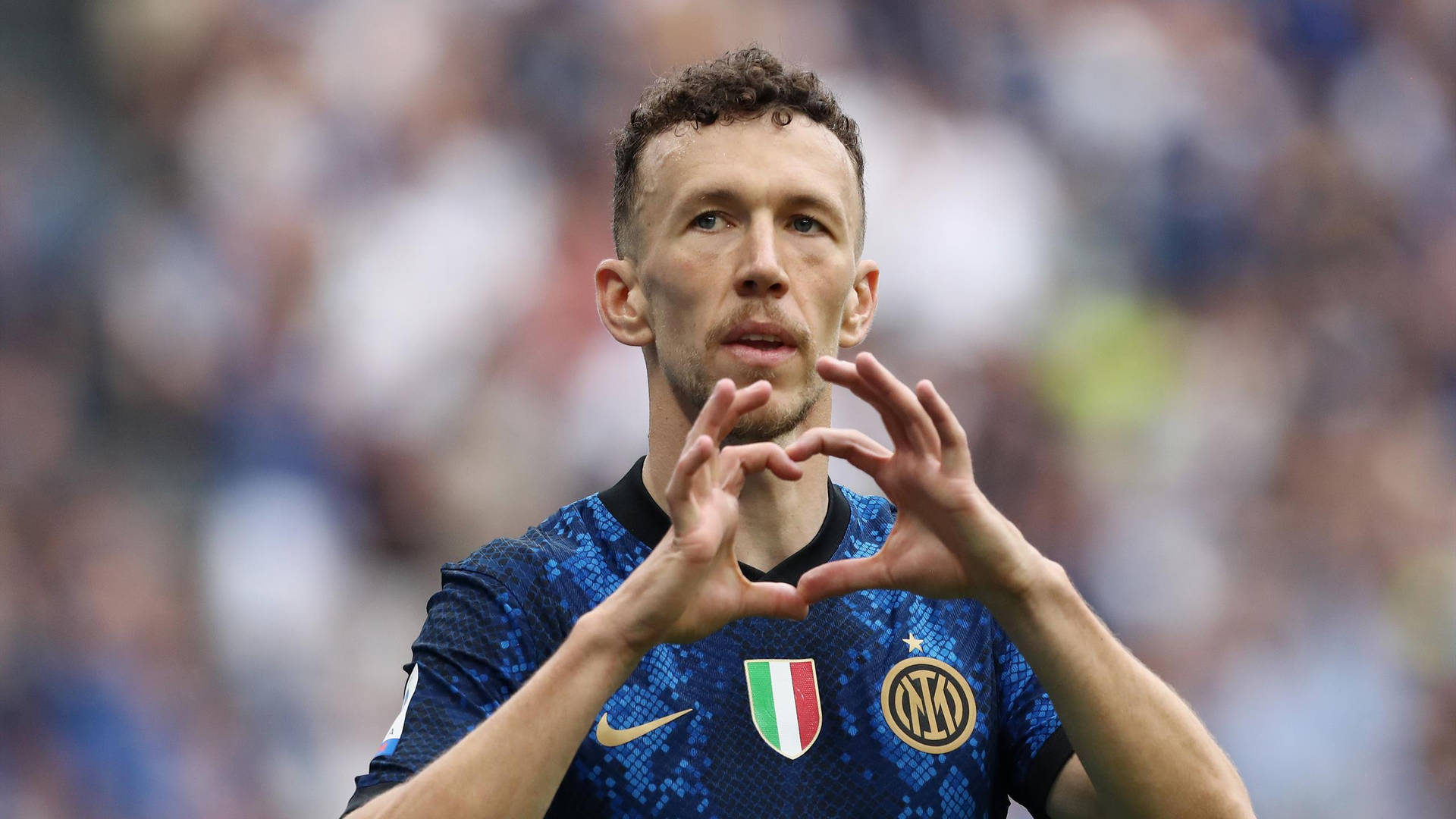 Dynamic Ivan Perisic In Action Wallpaper