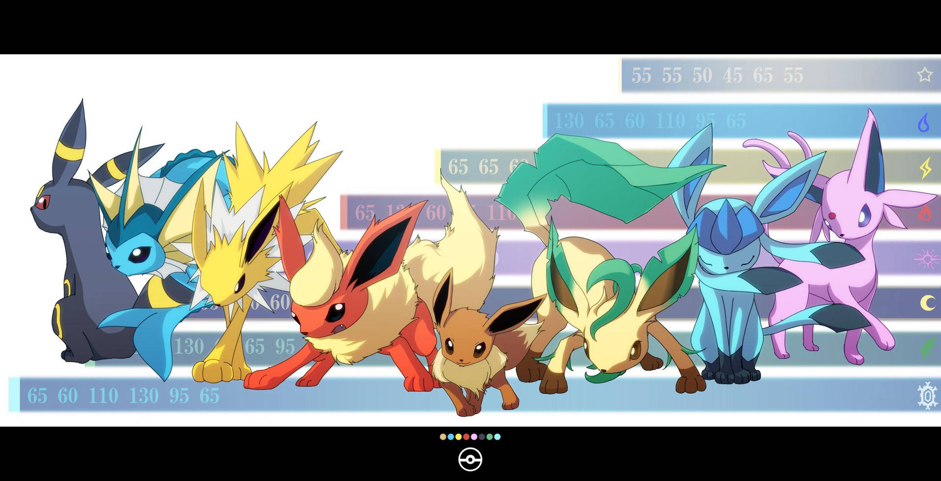 Dynamic Jolteon And Other Eeveelutions Background