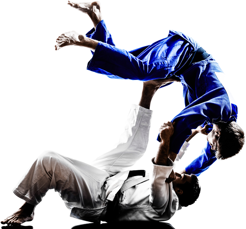 Dynamic Judo Throw Action PNG