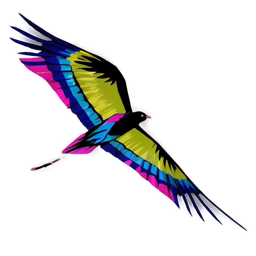 Dynamic Kite Bird Png Cot PNG