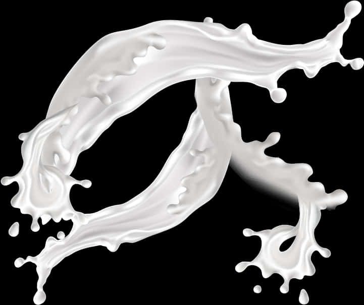 Dynamic Milk Splash SVG