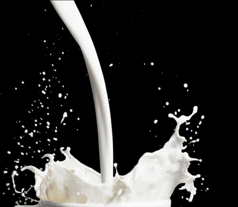 Dynamic Milk Splash Photography PNG