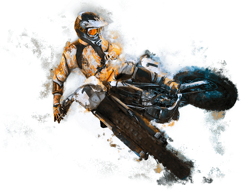 Dynamic Motocross Jump Artwork PNG