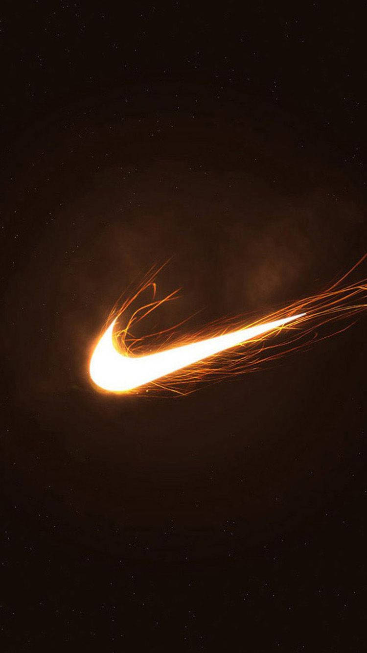 Dynamic Nike Logo Flame Picture