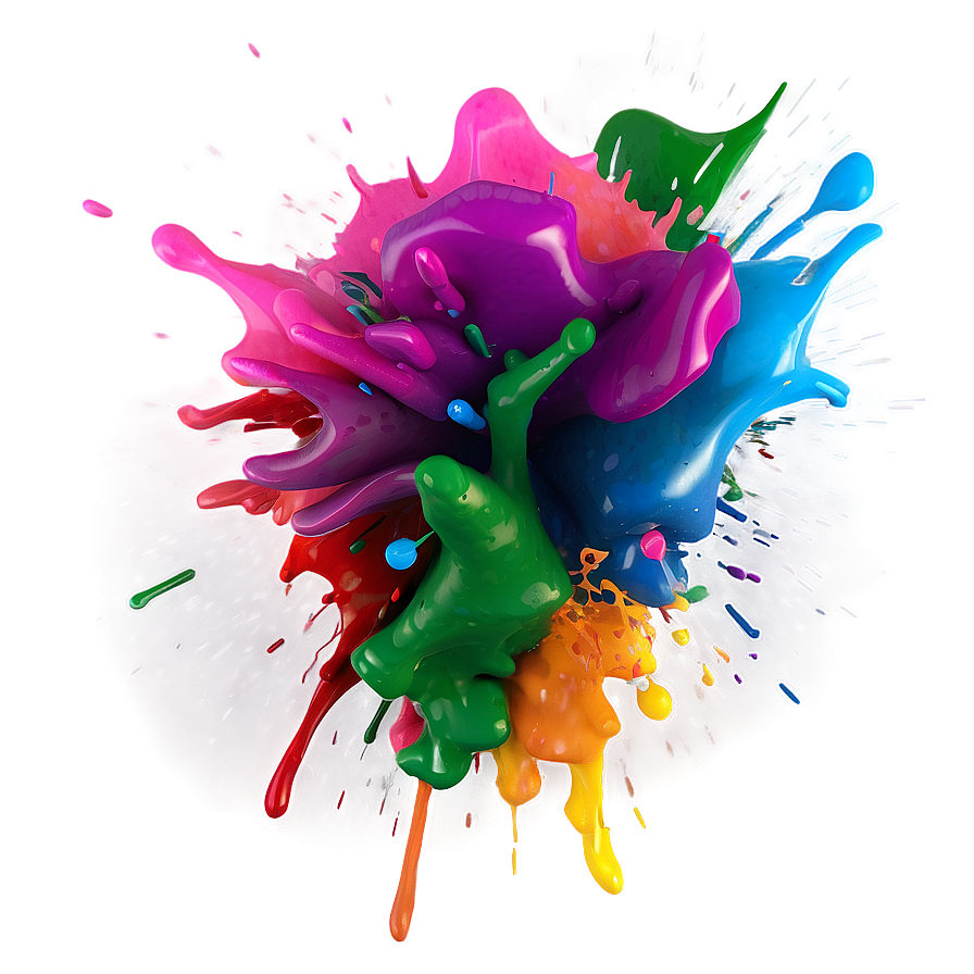 Dynamic Paint Splash Png 05242024 PNG