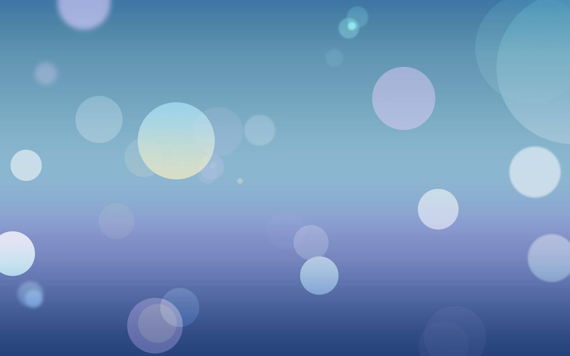 Dynamic Pastel Blue Bubbles Picture