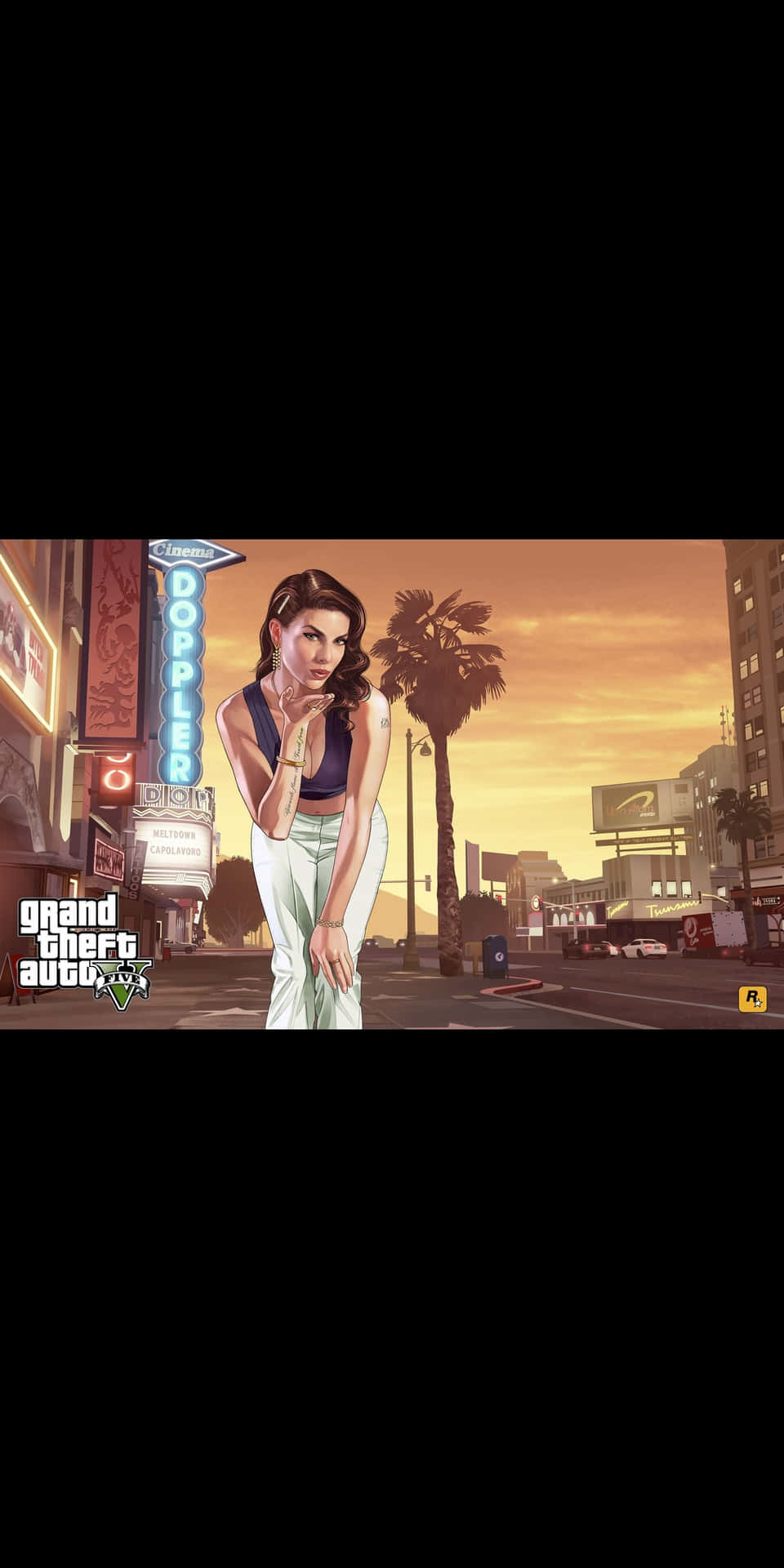 Dynamic Pixel 3 Display Highlighting Grand Theft Auto V Interactive Game World