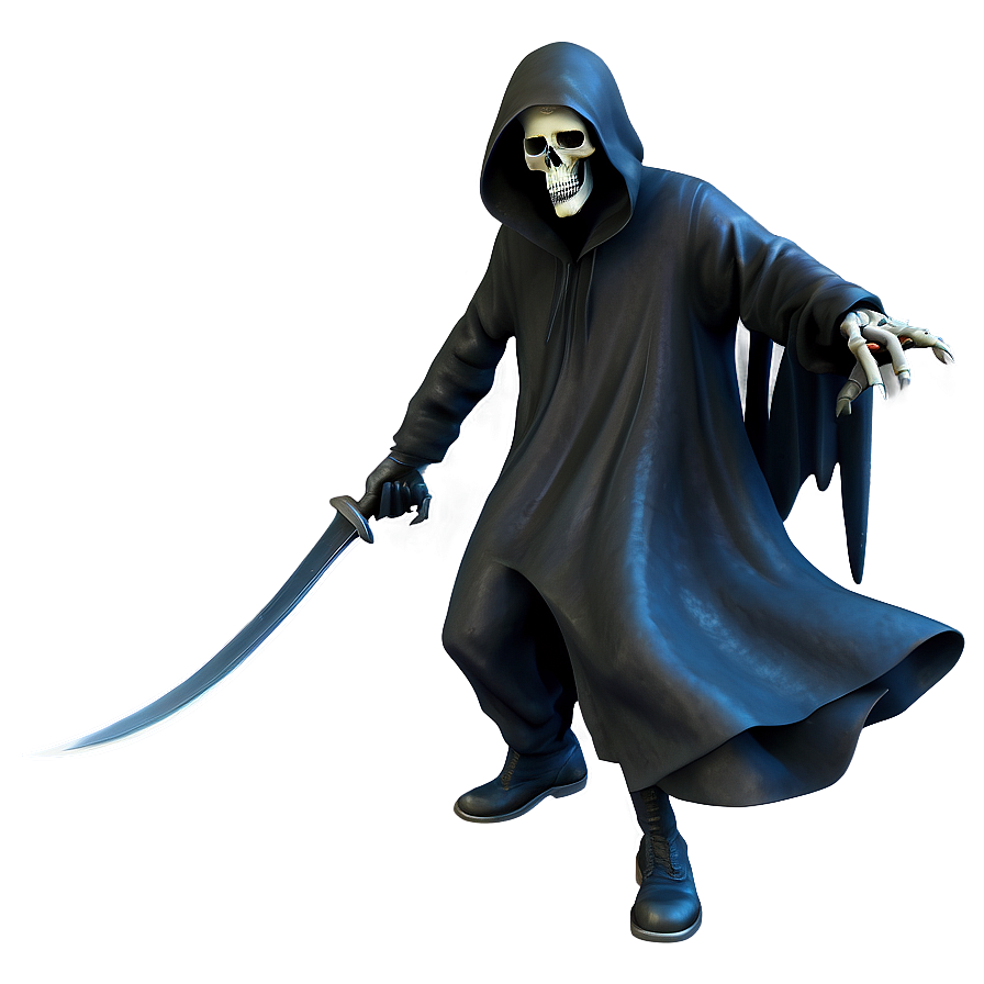 Dynamic Pose Grim Reaper Png Asw PNG
