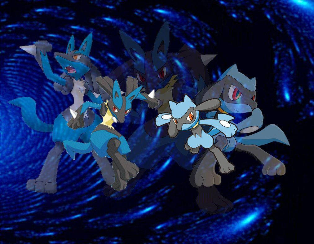 Dynamic Riolu And Lucario Picture