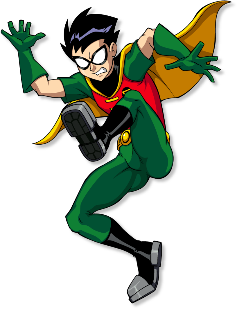 Dynamic Robin Action Pose PNG