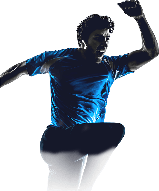 Dynamic Running Man Action Pose PNG