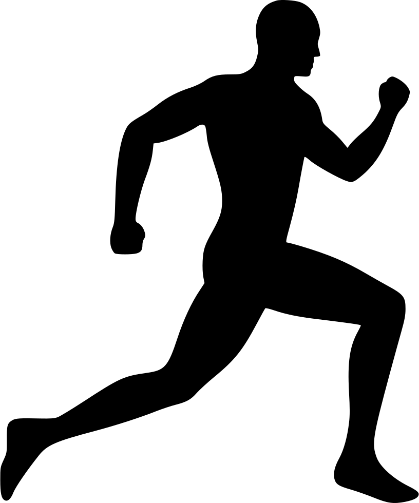 Dynamic Running Man Silhouette.png PNG