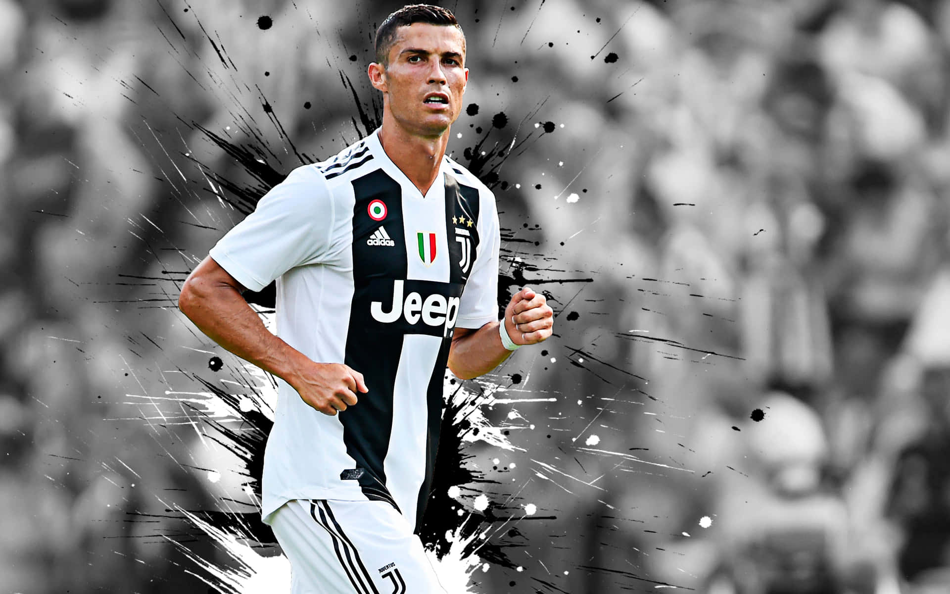 Dynamic Soccer Star Action Wallpaper