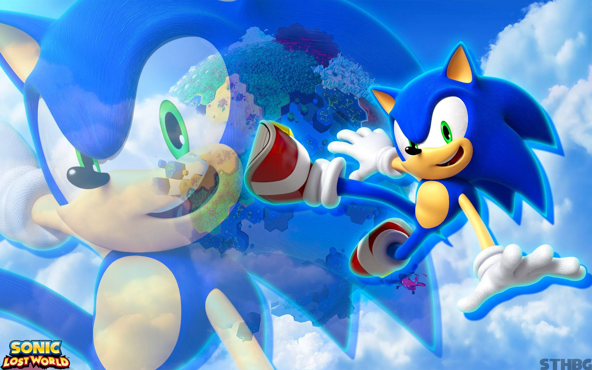 Dynamic Sonic In Sonic Lost World Wallpaper