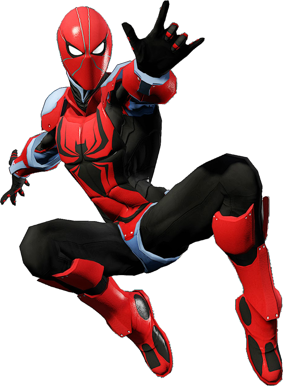 Dynamic Spider Man Pose PNG