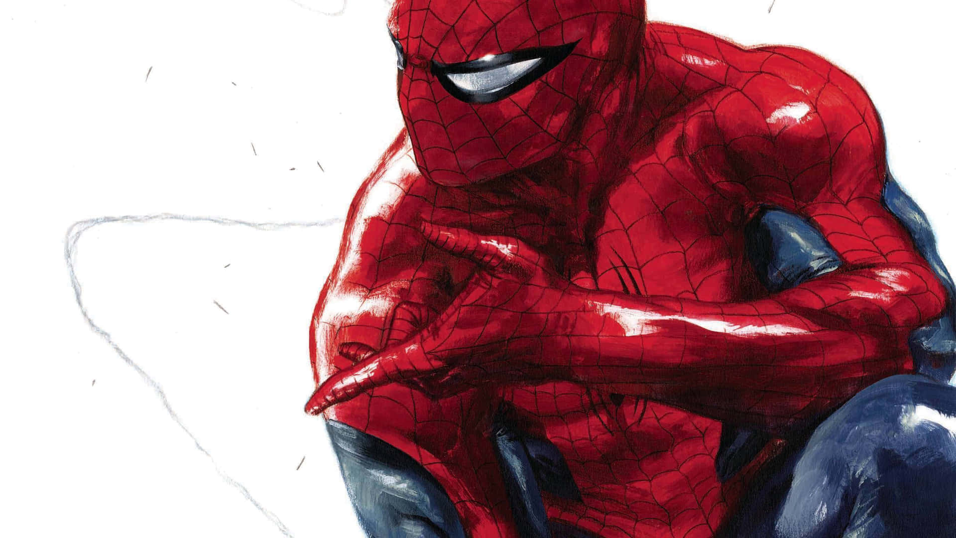 Dynamic Spiderman Sketch Wallpaper
