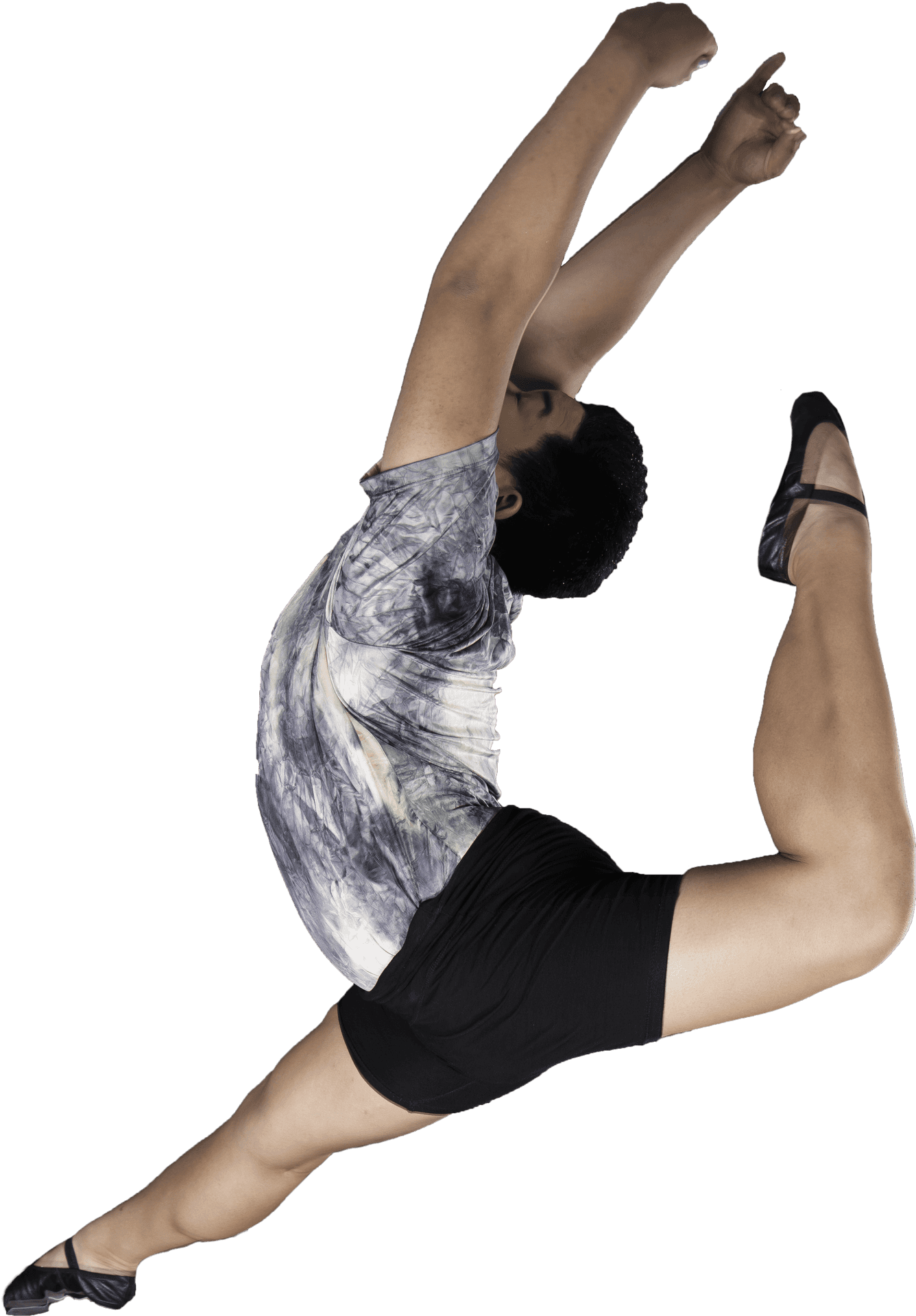 Dynamic Stretching Pose Man PNG