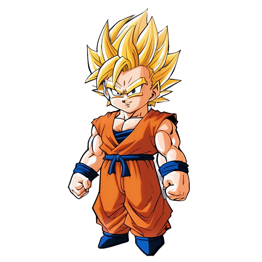 Dynamic Super Saiyan Hair Png 06122024 PNG