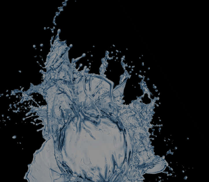 Dynamic Water Splash Against Dark Background.jpg PNG