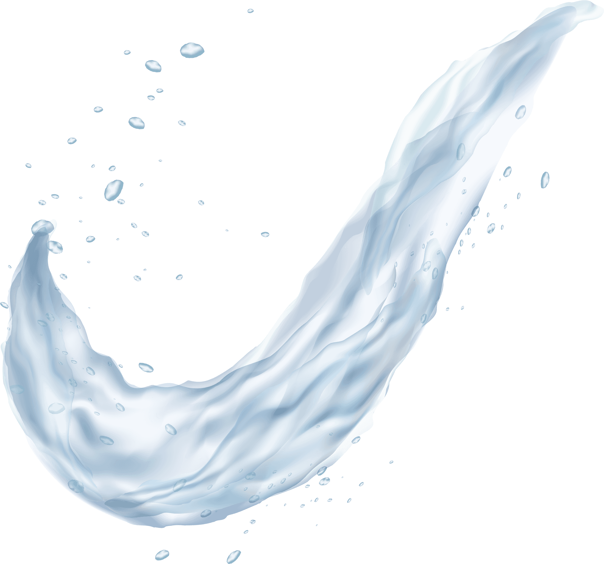 Dynamic Water Splash PNG