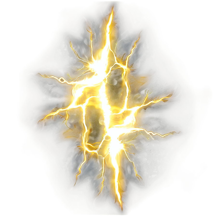 Dynamic Yellow Lightning Effect Png Fwg37 PNG