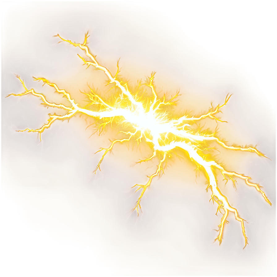 Dynamic Yellow Lightning Effect Png Qxf PNG