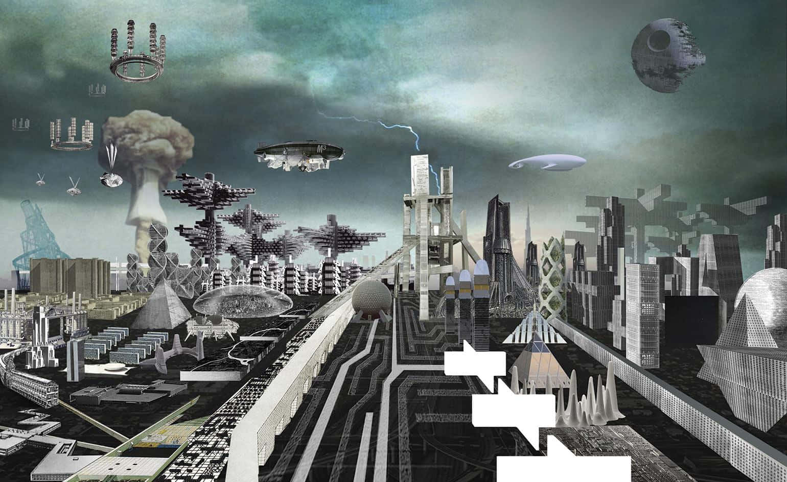 Dystopian_ Future_ Cityscape Wallpaper