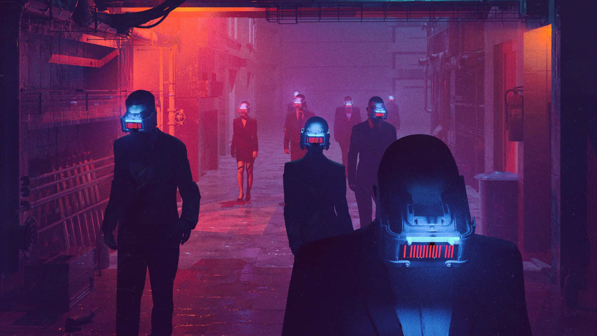 Dystopian_ Future_ Cityscape Wallpaper